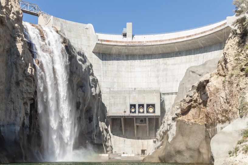 A thumbnail of water flowing down a dam that provides more information about the topic Flood control coordination 
